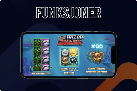 Razor Shark spesielle funksjoner