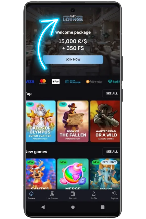 Choose a licensed casino