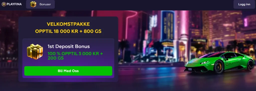 playfina casino norge
